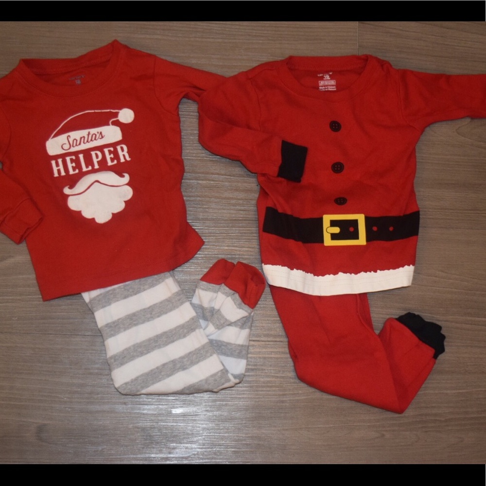 Set of 2 toddler Christmas pajamas